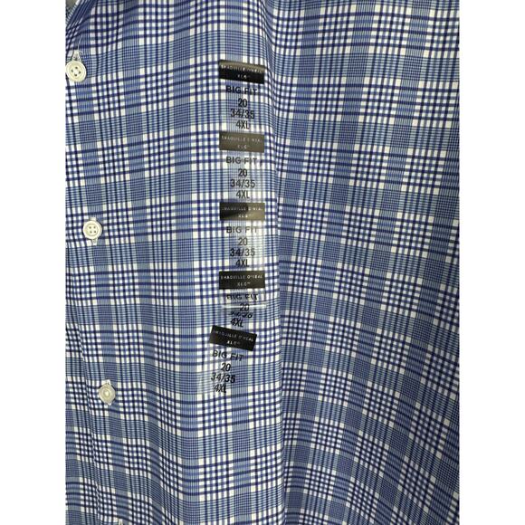 NWT Shaquille O'Neal XLG Big Fit Cooling Dress Shirt 20 34/35 4XL - Picture 6 of 9